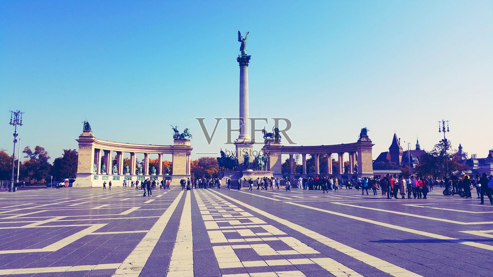 布达佩斯英雄广场照片摄影图片