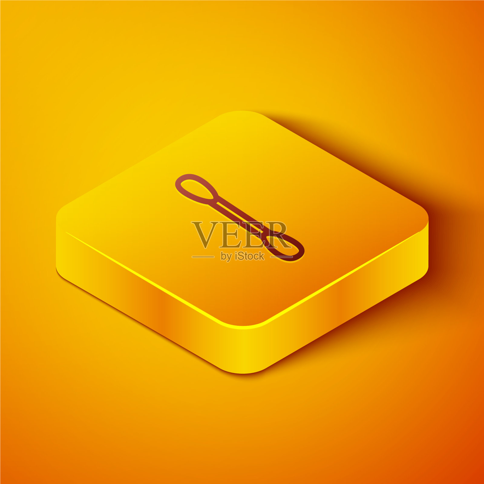 等距线棉签耳朵图标隔离图标素材