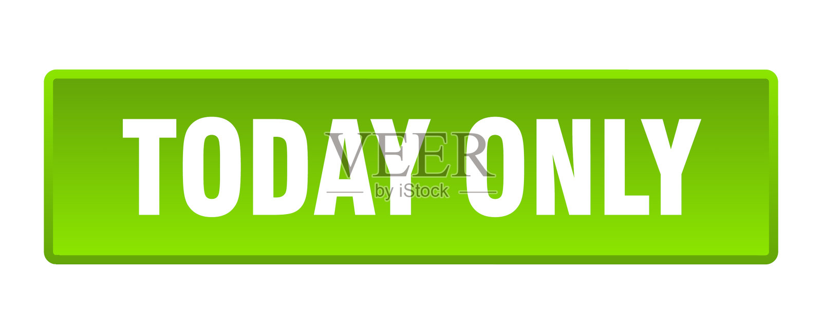 今天只有方块按钮，今天只有绿色按钮插画图片素材