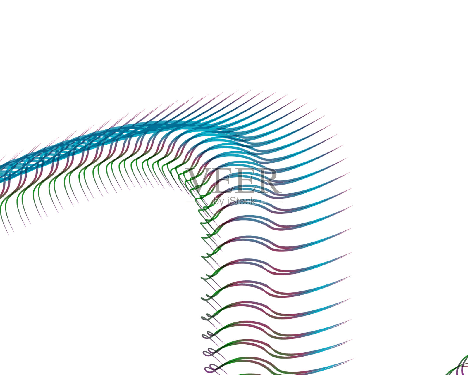 摘要背景混合波线设计插画图片素材