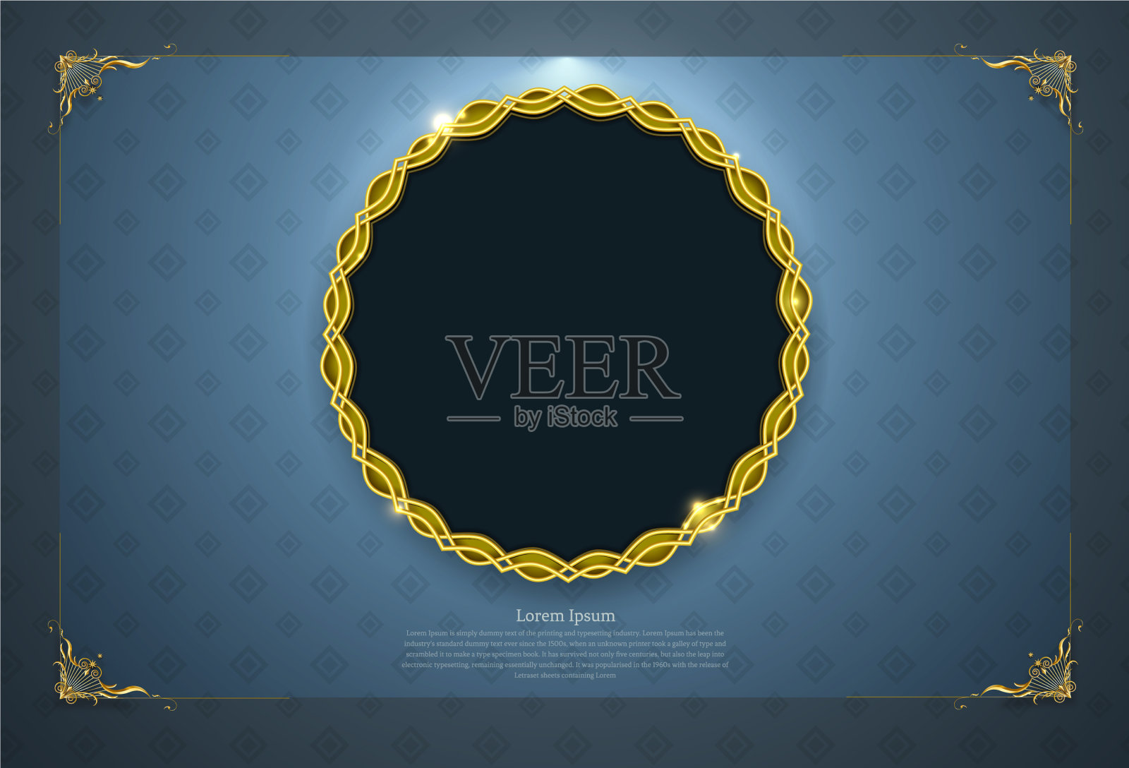 金框边框图片复古艺术插画图片素材