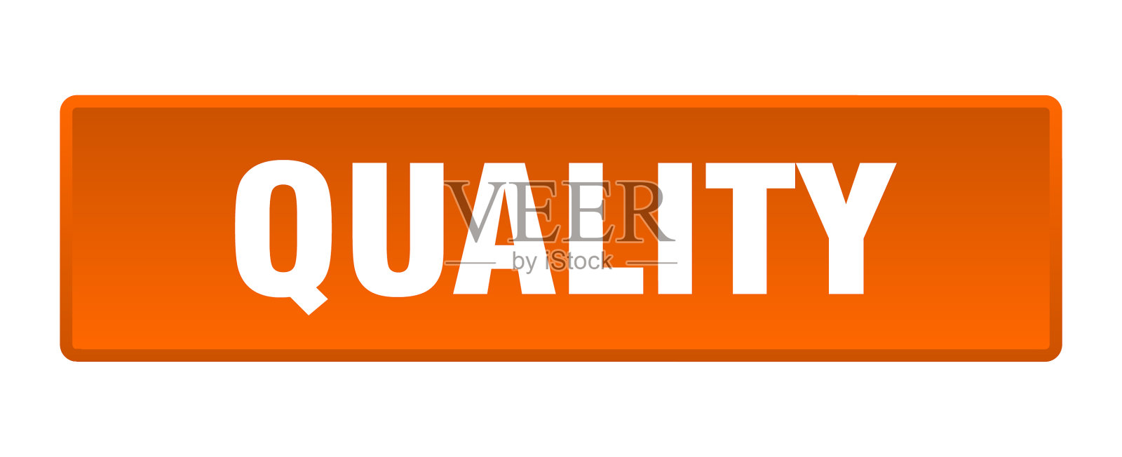 质量按钮质量方形橙色按钮插画图片素材