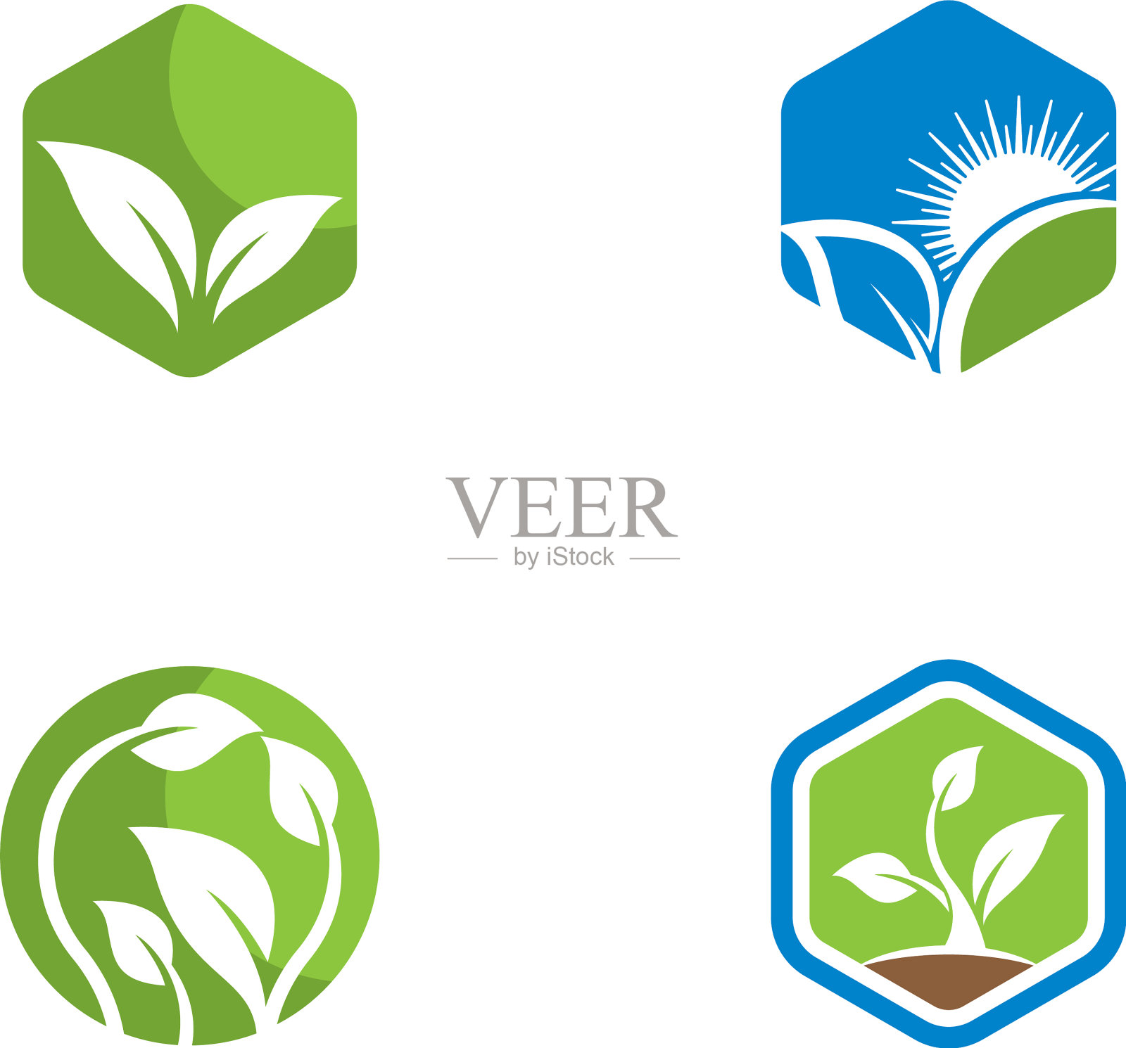 叶子象征图标图标素材