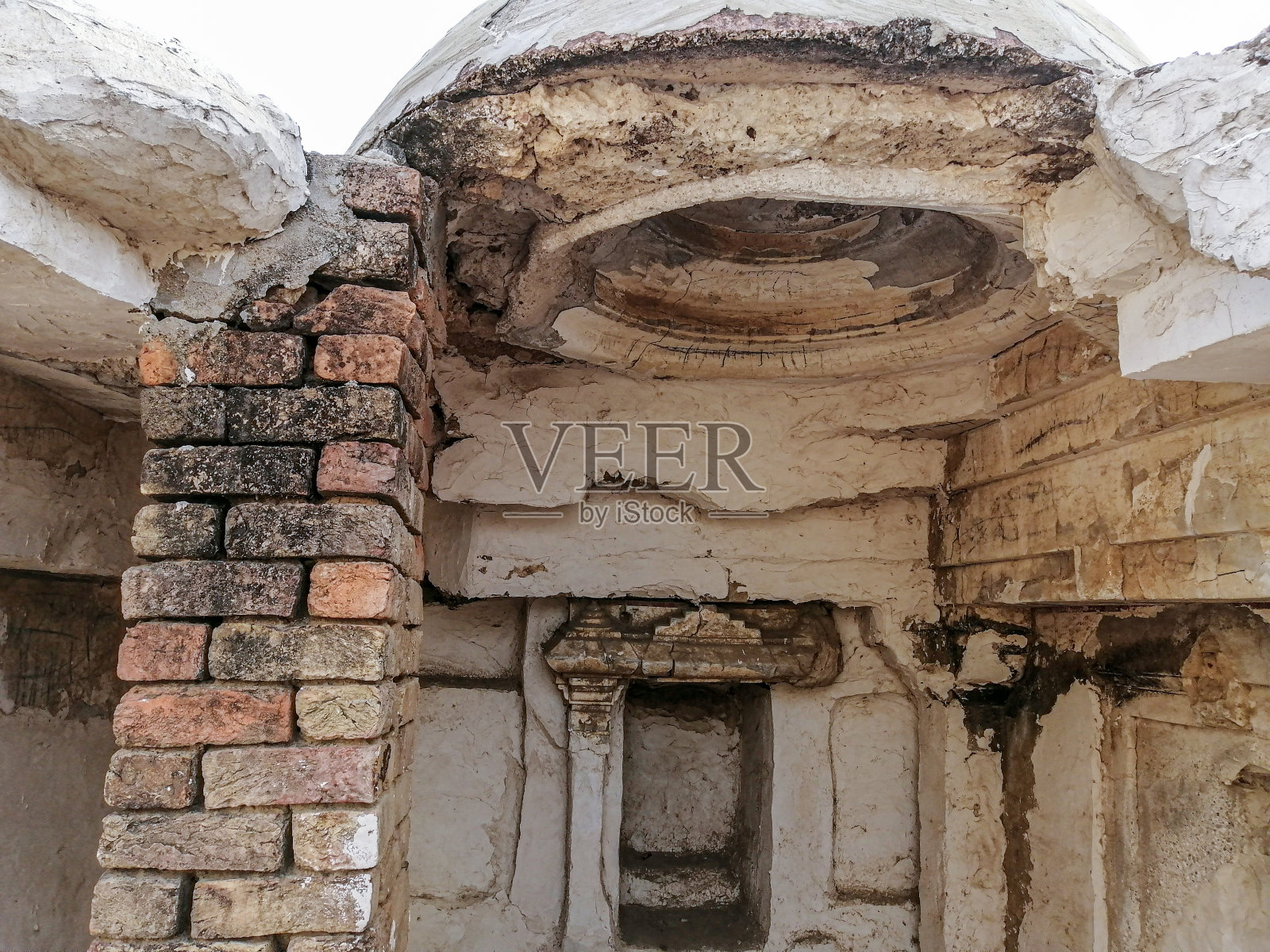 戈里卡曼迪尔， 戈里乔曼达尔， 戈里寺庙在纳加尔帕卡尔， 信德省， 巴基斯坦的老寺庙照片摄影图片