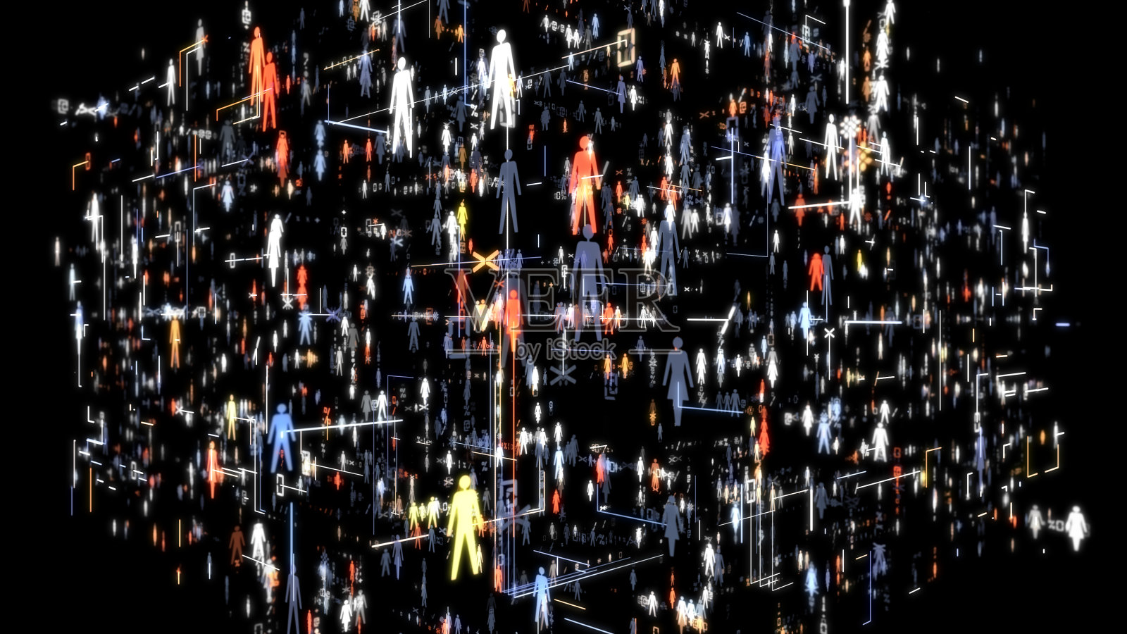 网络空间人导航网络。照片摄影图片