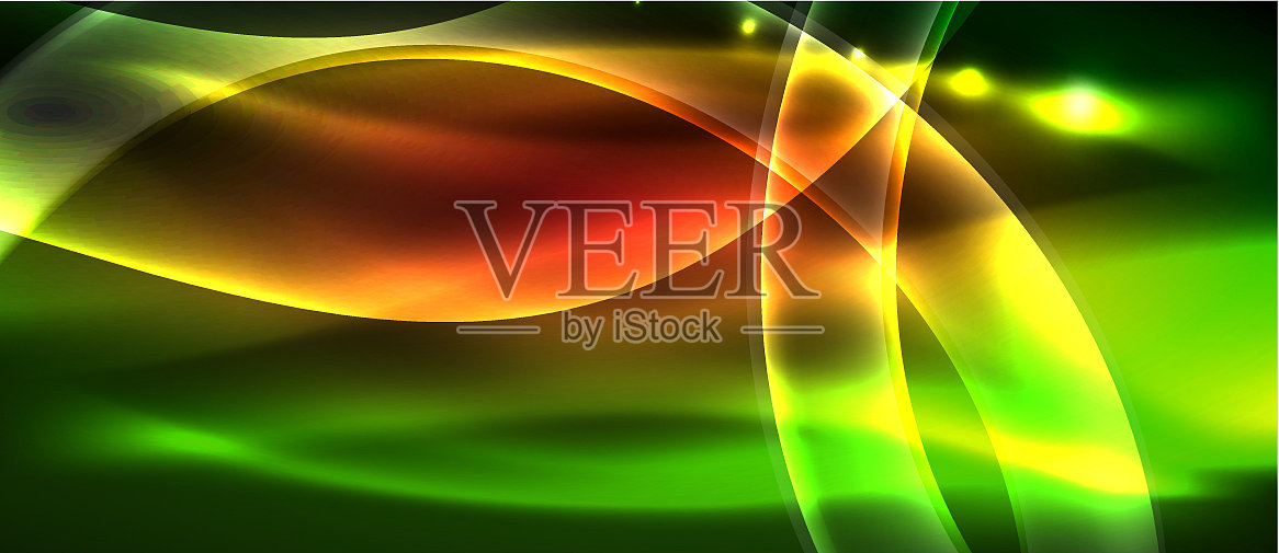 抽象背景用霓虹波光设计插画图片素材