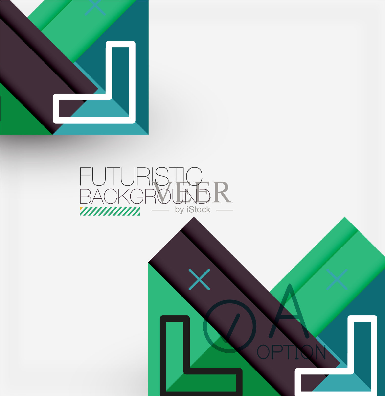 抽象背景几何业务插画图片素材