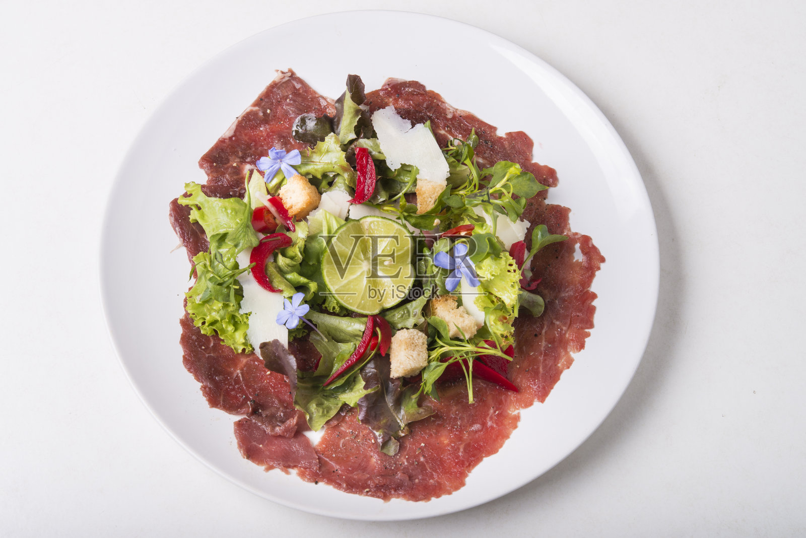 牛肉Carpaccio照片摄影图片