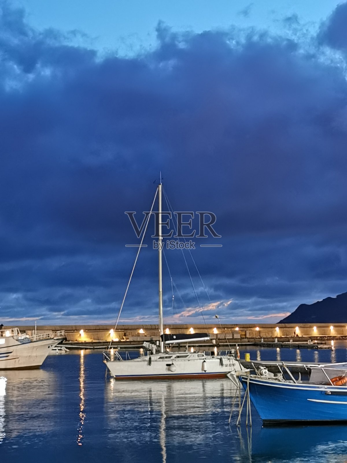 萨莱诺港照片摄影图片