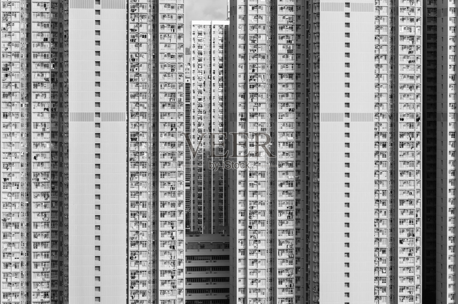 高层住宅建筑外观照片摄影图片