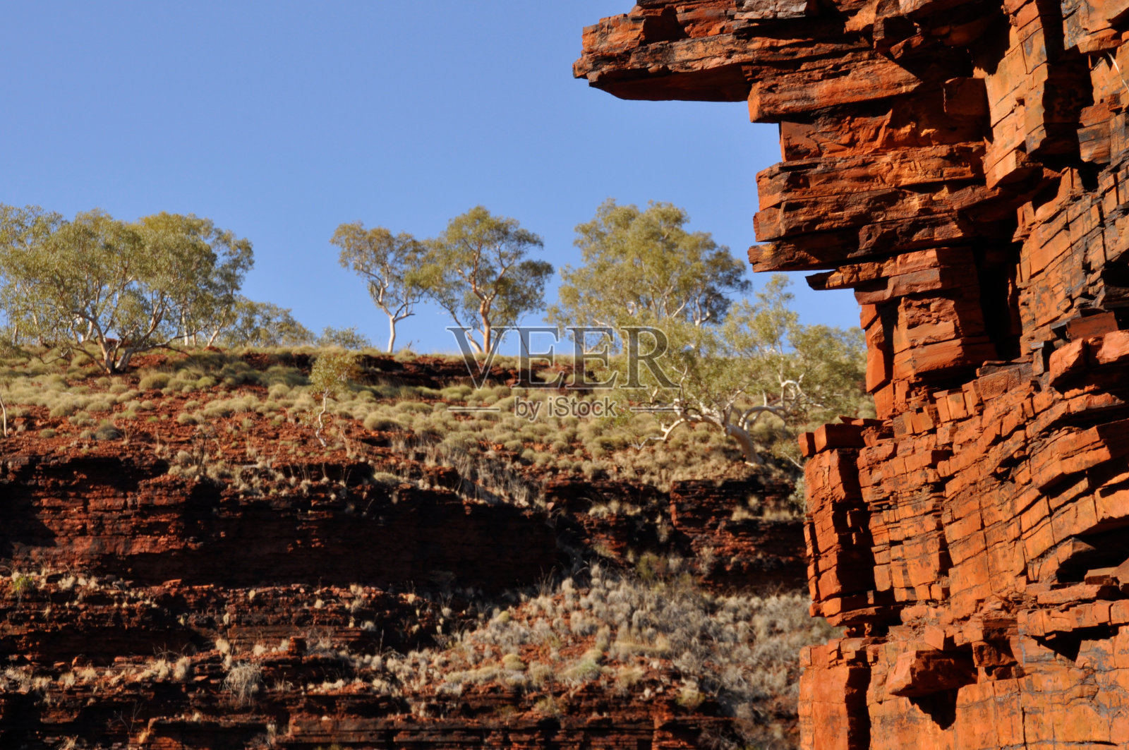 卡里吉尼国家公园里诺克斯峡谷的岩石峡谷。照片摄影图片