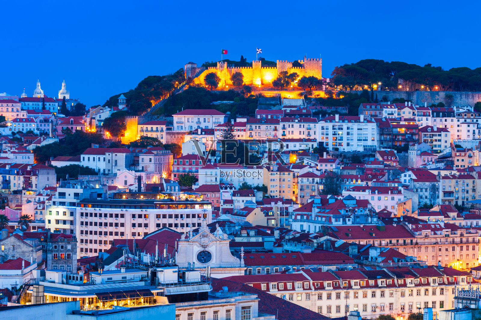葡萄牙里斯本圣乔治城堡照片摄影图片