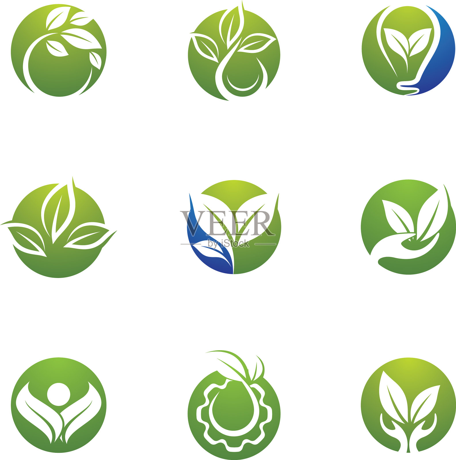 叶子象征图标图标素材