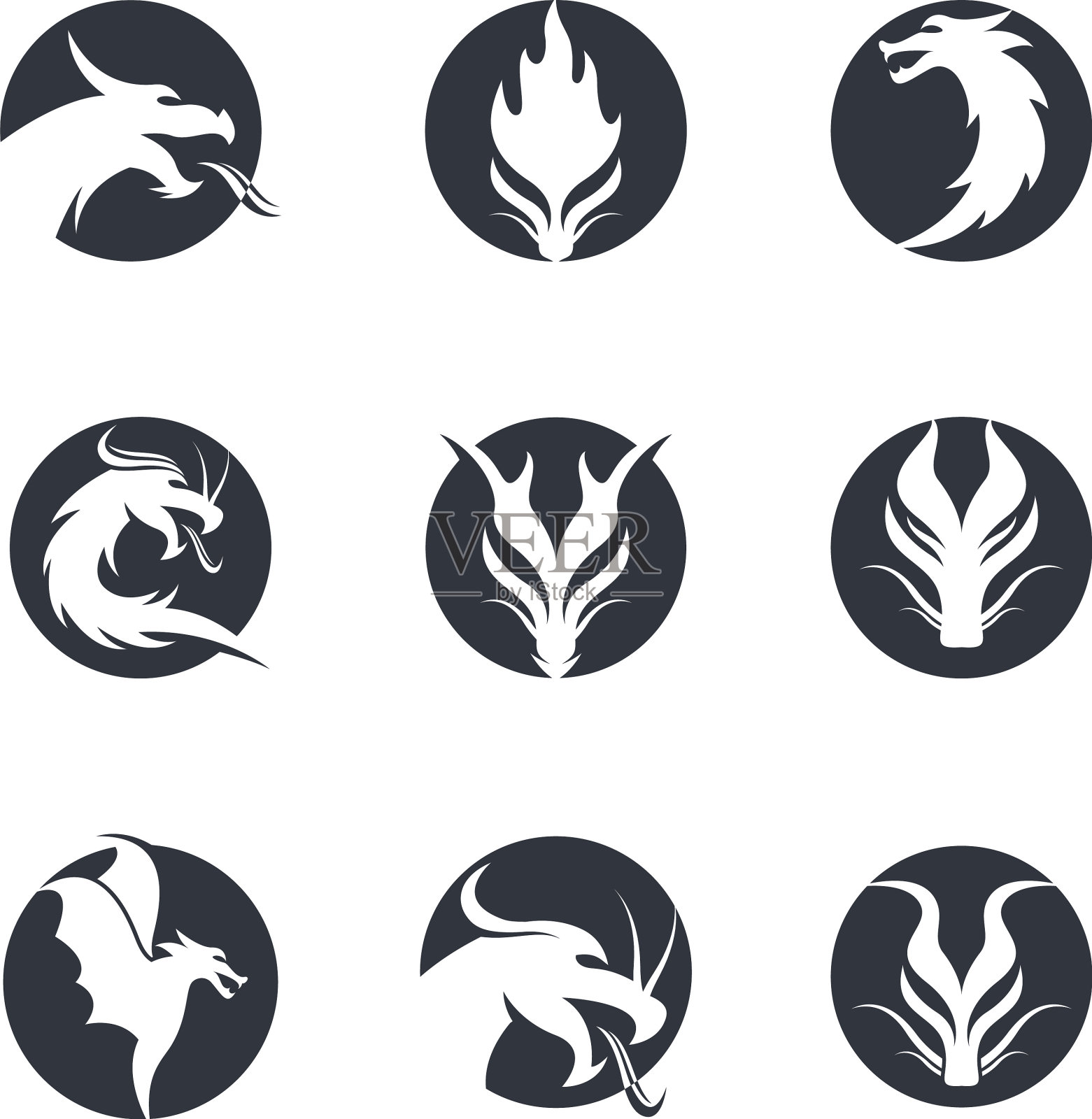 龙头的象征图标素材