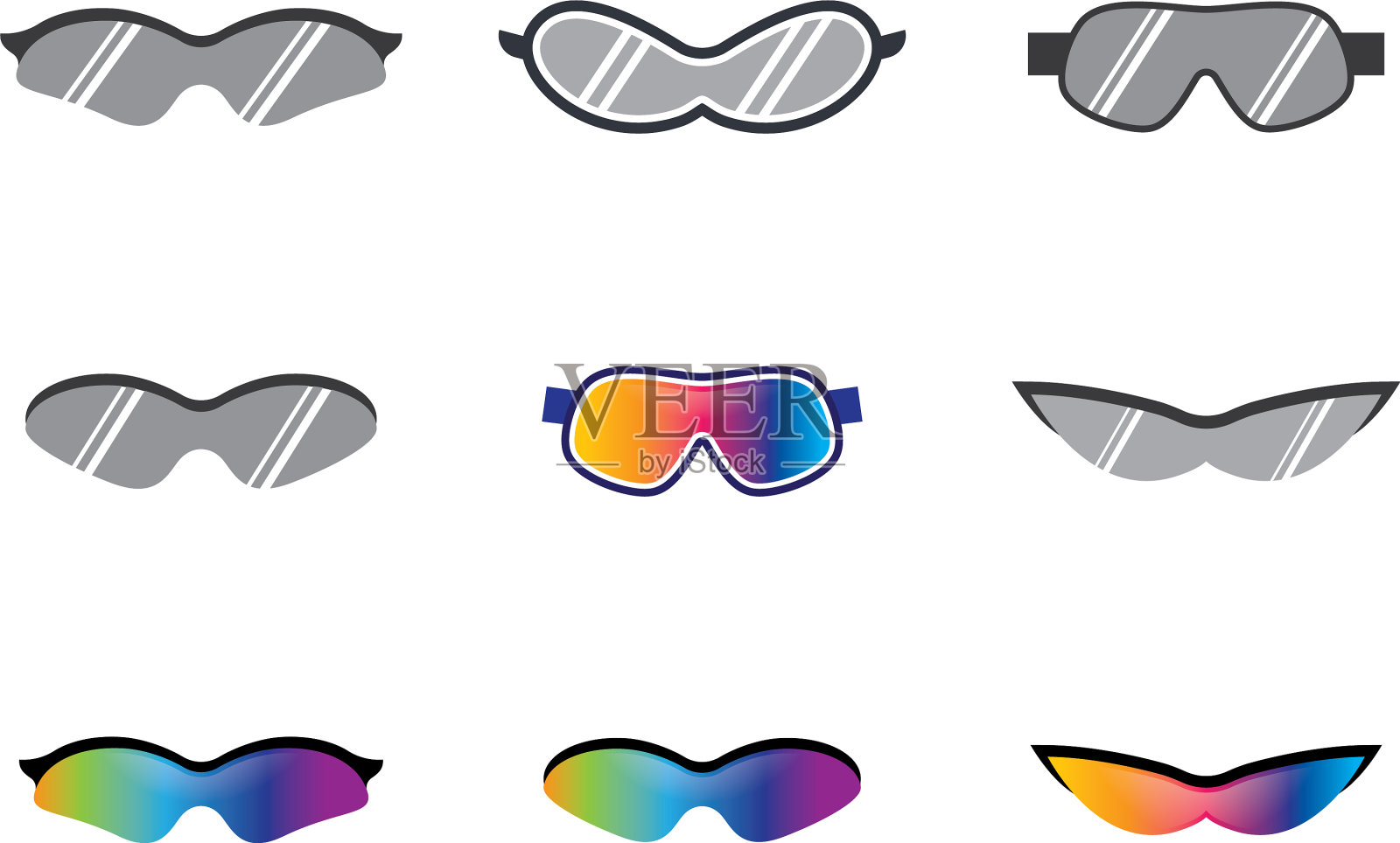 眼镜符号图标插画图片素材