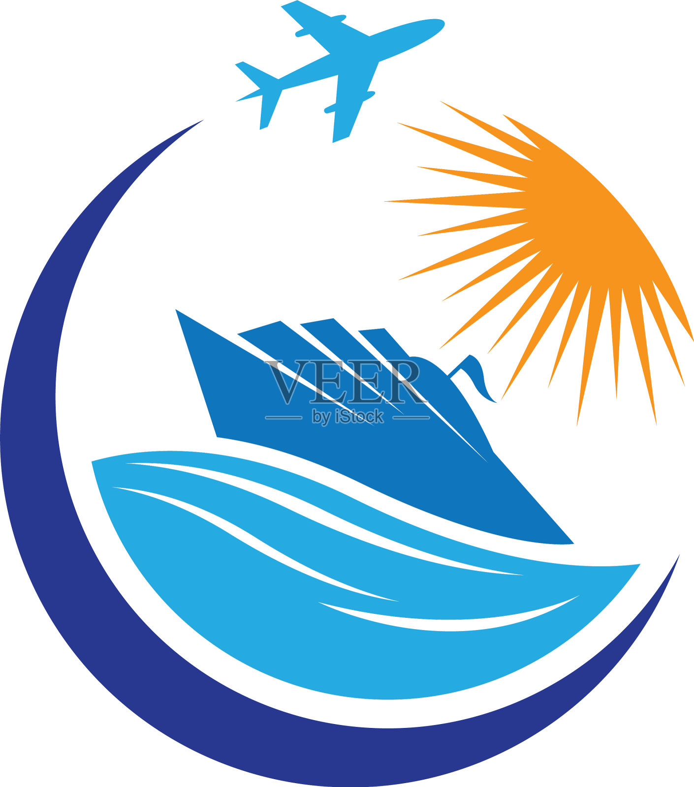 旅游符号图标设计元素图片