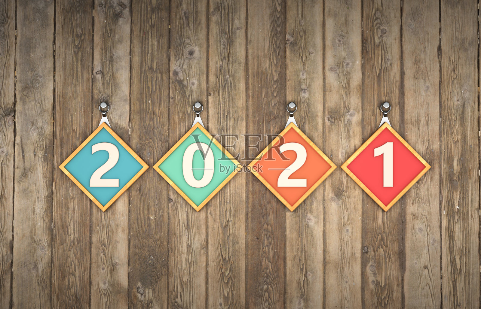 新年2021创意设计概念照片摄影图片