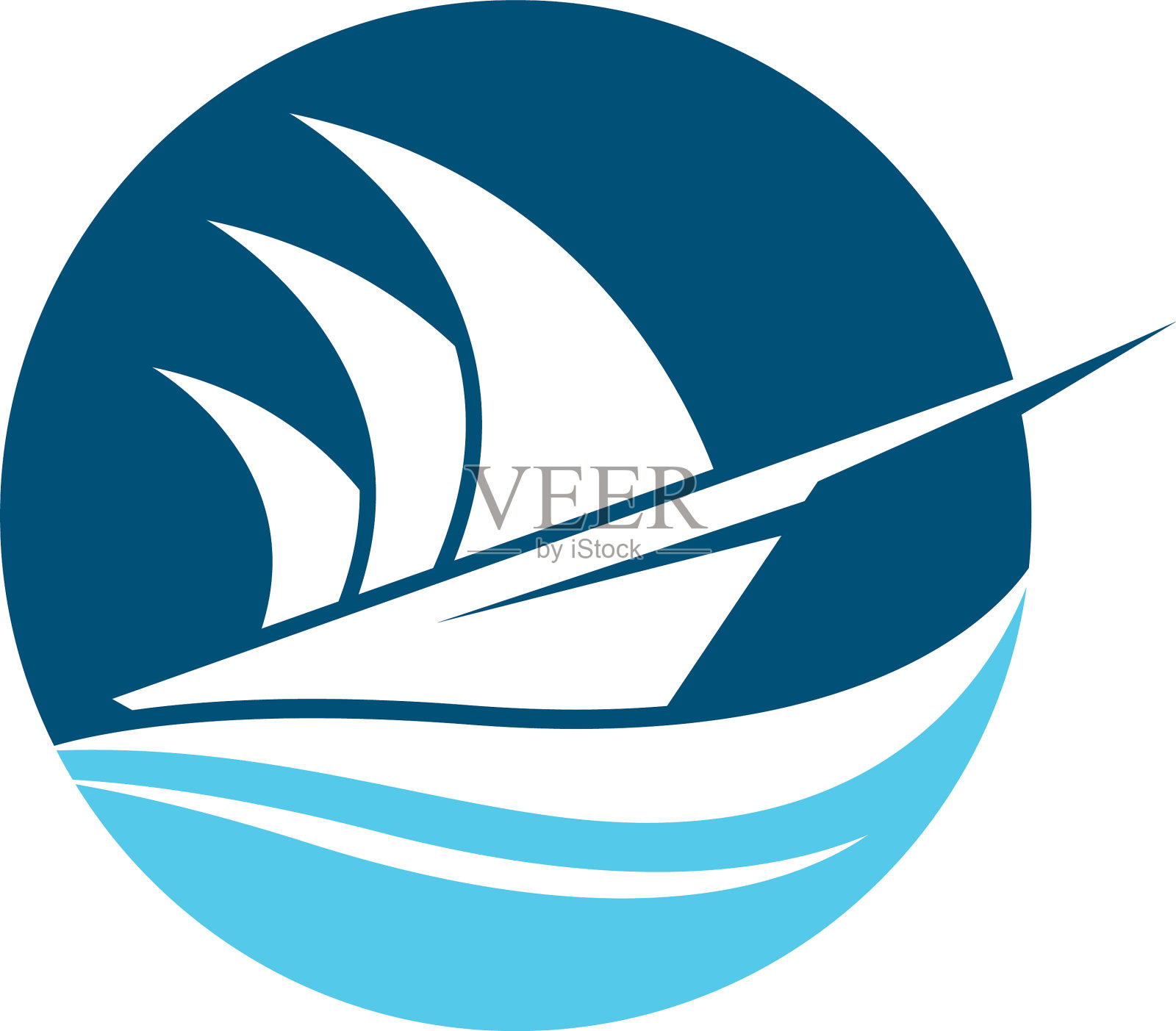 邮轮符号图标设计元素图片