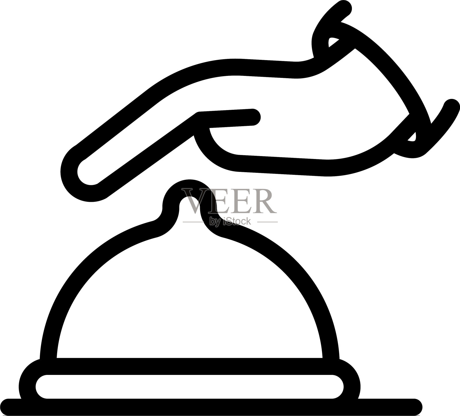 膳食图标轮廓样式插画图片素材