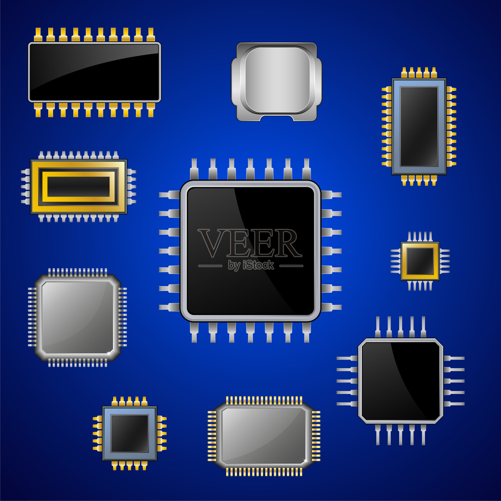 矢量电子板系统背景插画图片素材