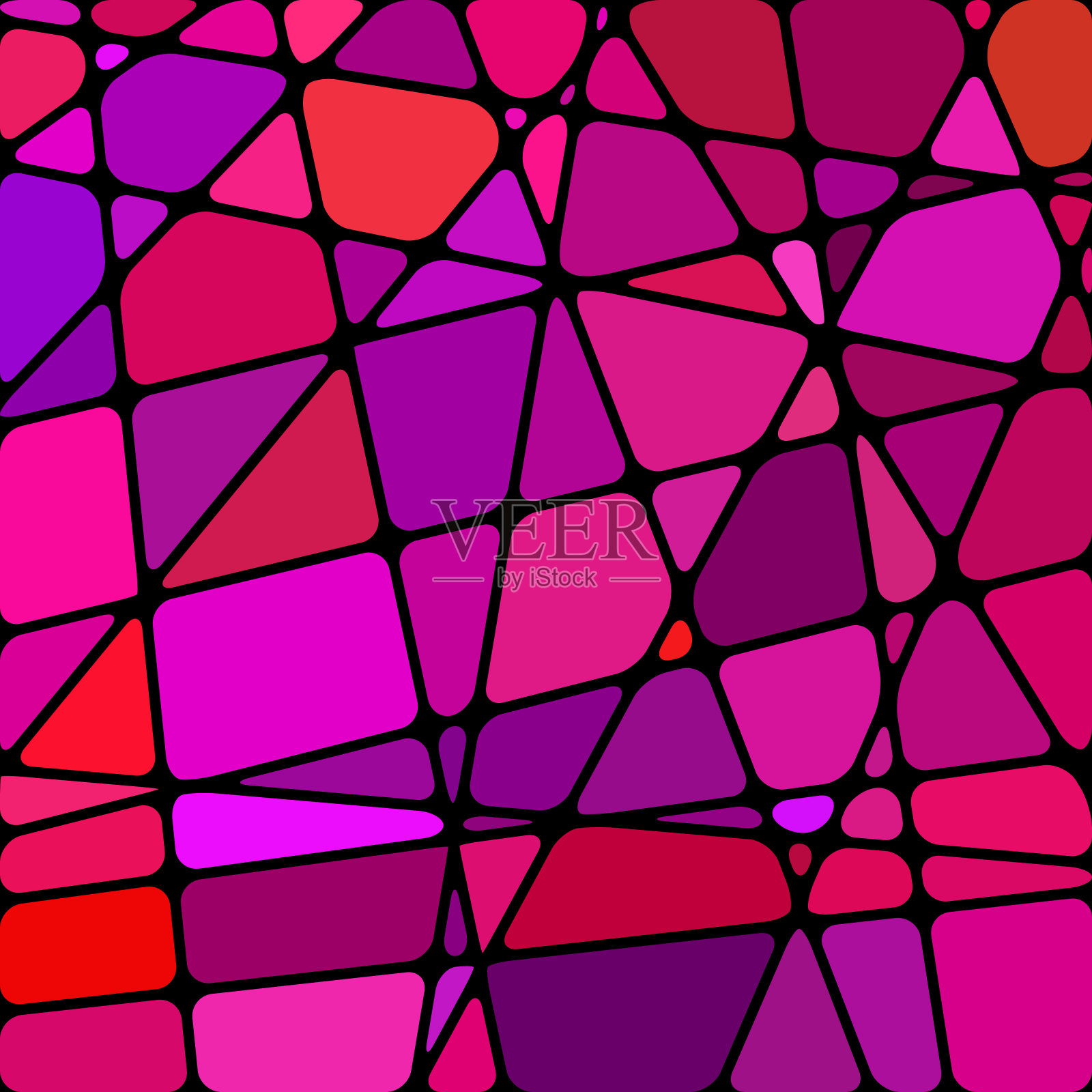 抽象矢量彩色玻璃马赛克背景插画图片素材