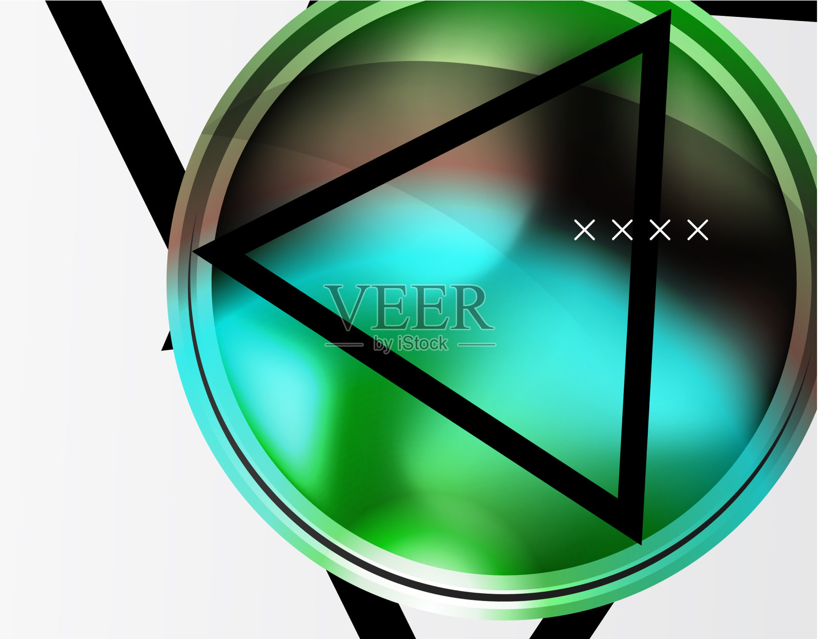 抽象背景-光泽玻璃气泡插画图片素材