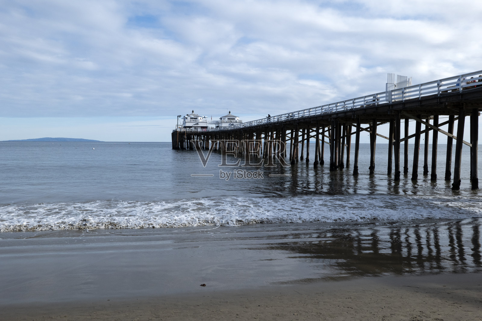 马里布码头美丽的海景照片摄影图片