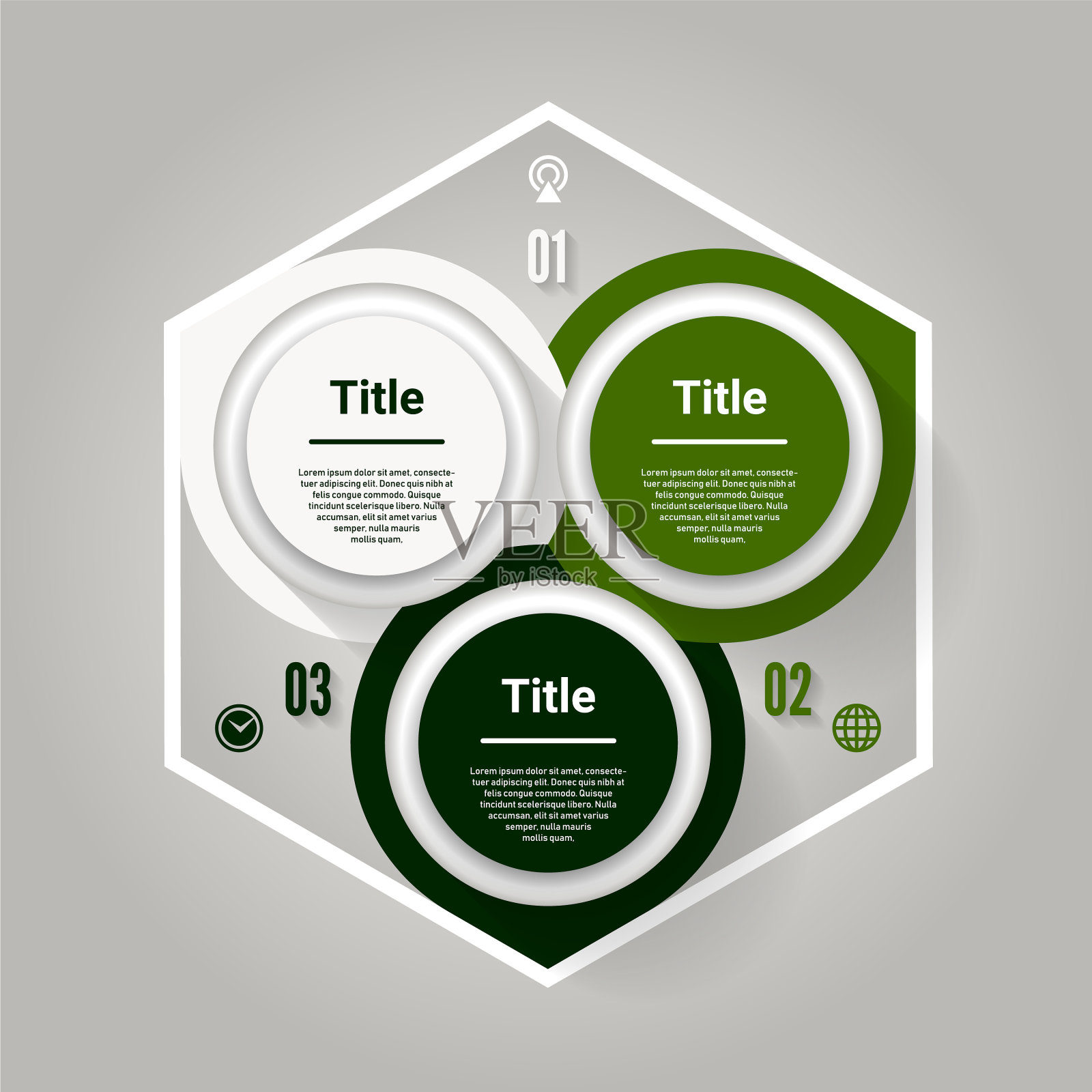 圆信息图模板图表设计模板素材