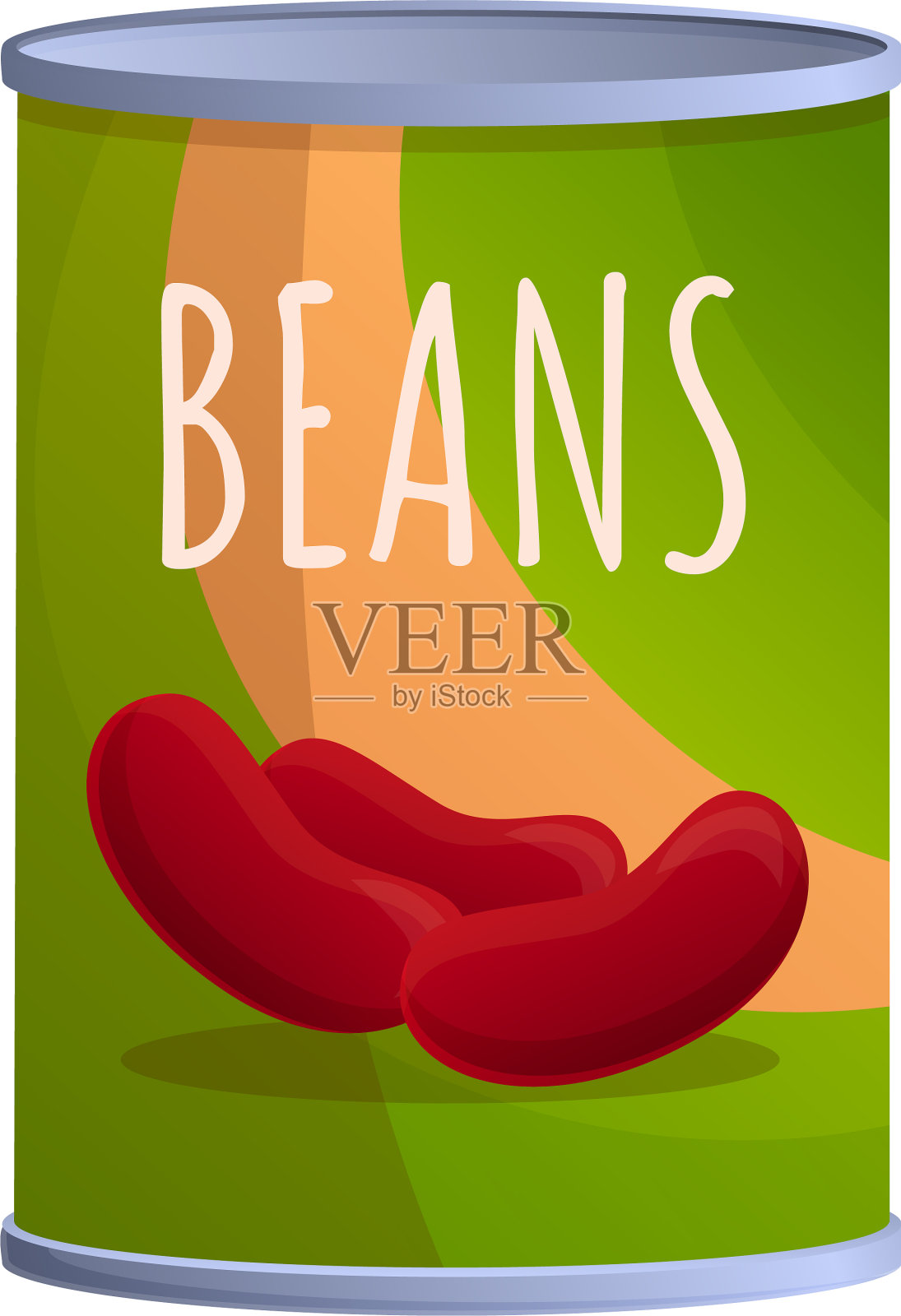 烤豆图标卡通风格插画图片素材