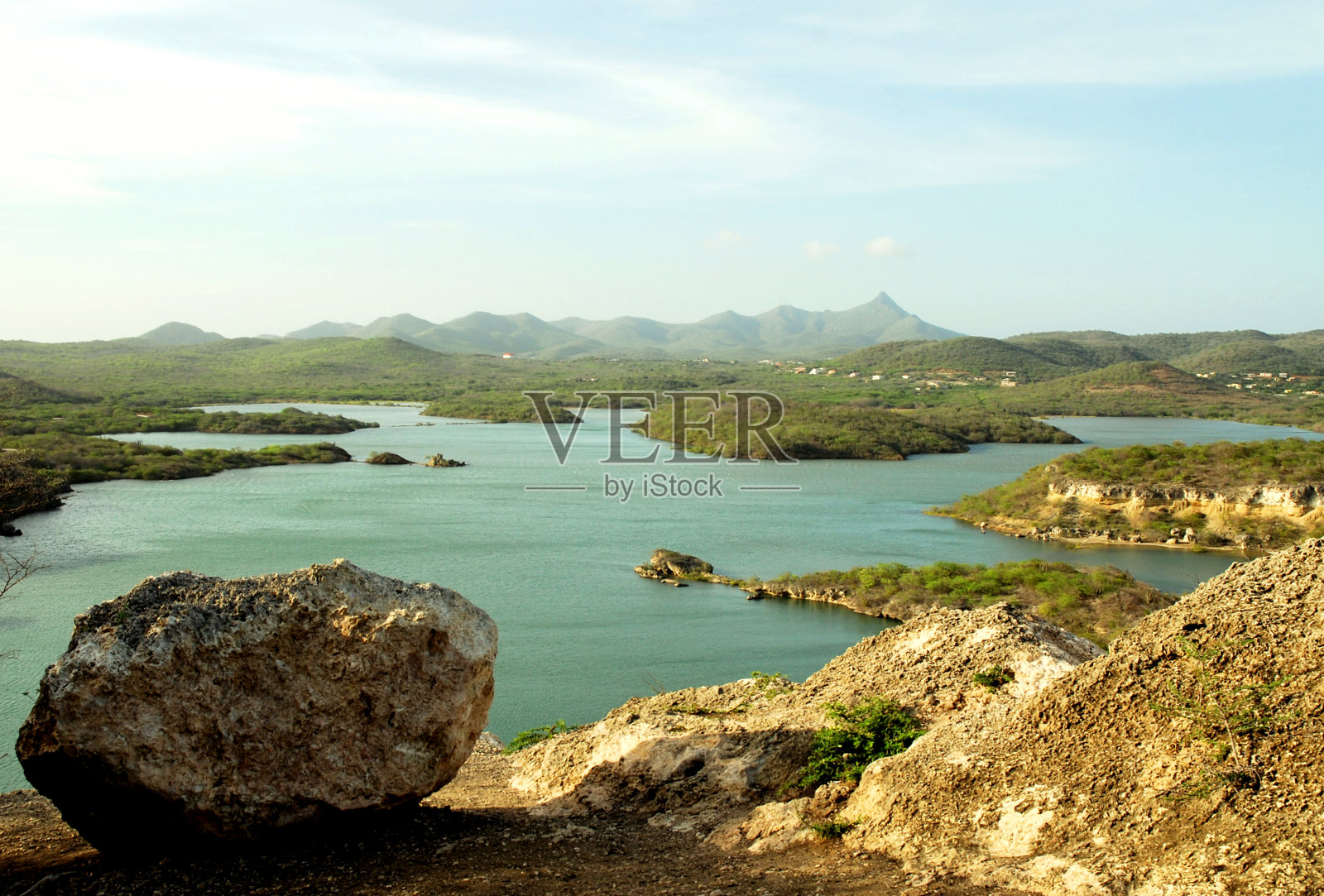 库拉索岛的自然美景。照片摄影图片