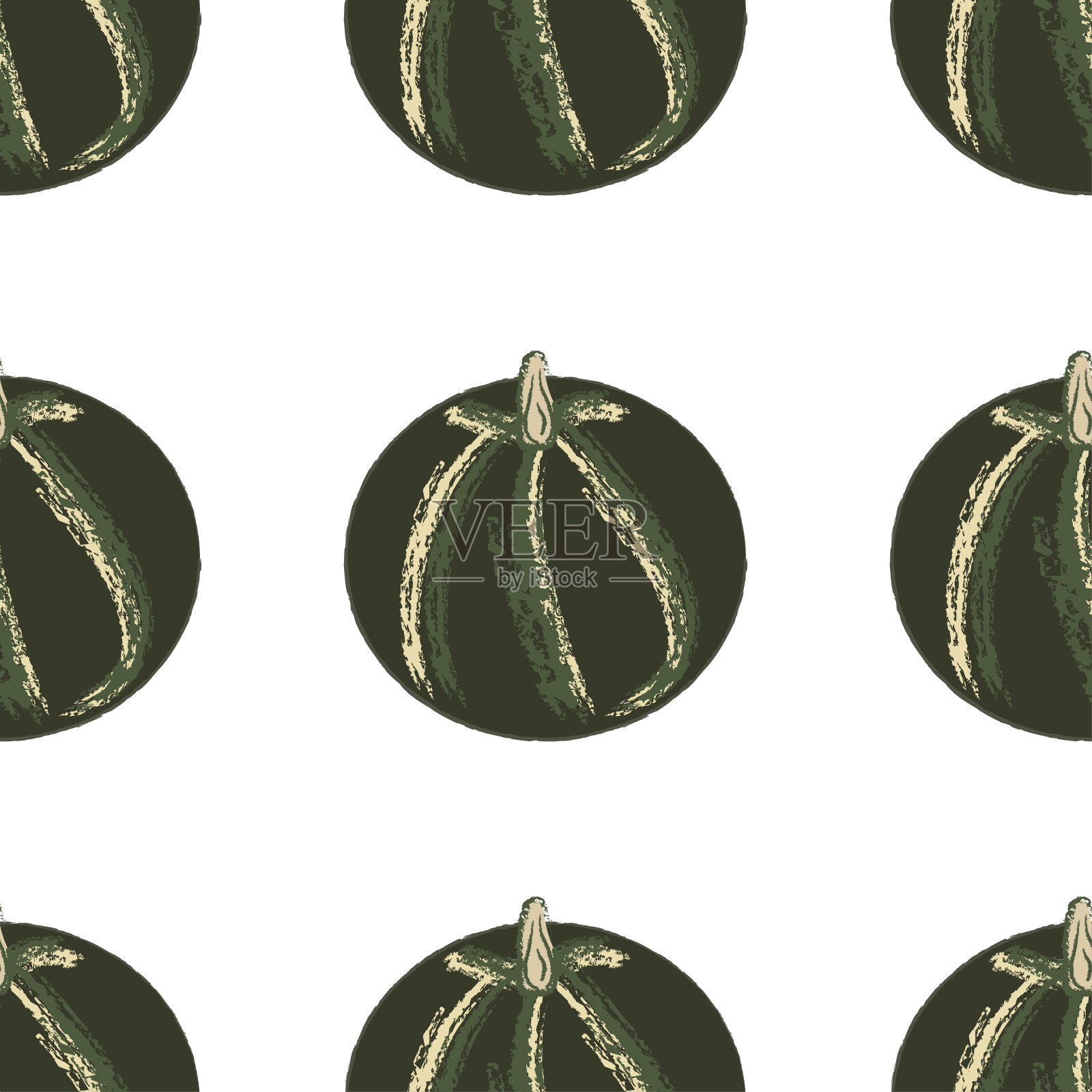 扁南瓜无缝背景。涂鸦模板。矢量插图。难看的东西抽象模式。秋天背景。秋天纺织装饰品。节日的庆祝活动。插画图片素材