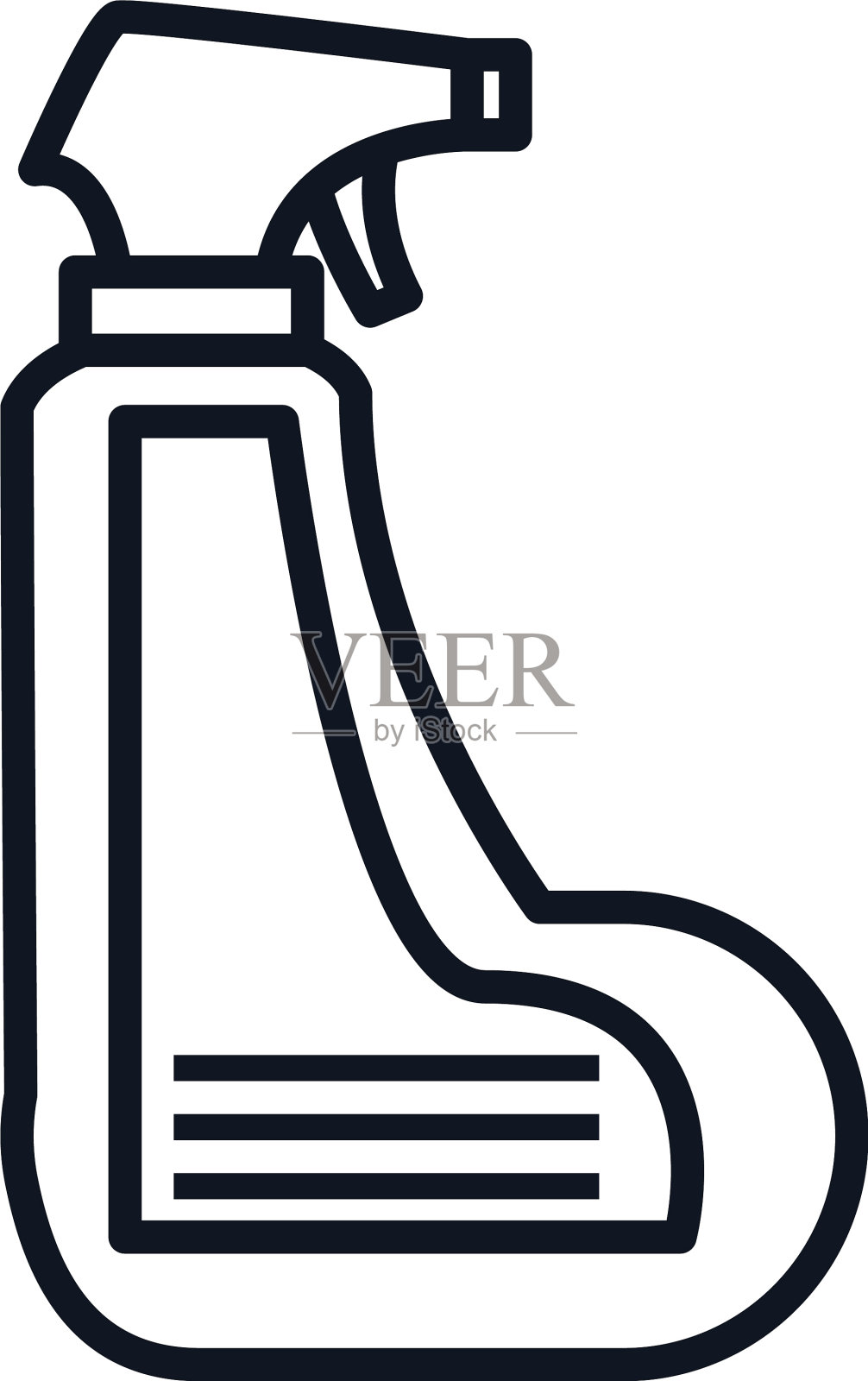 喷瓶线条风格图标设计图标素材