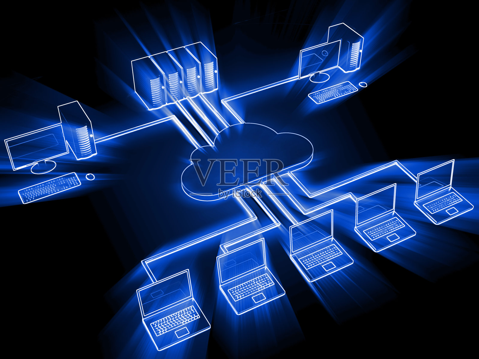 云计算计算机网络安全防火墙照片摄影图片