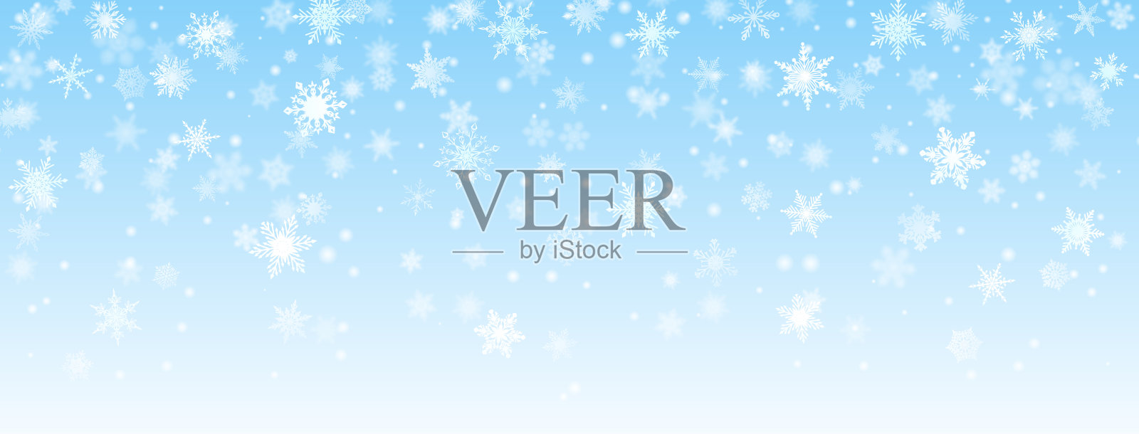 圣诞背景的雪花插画图片素材