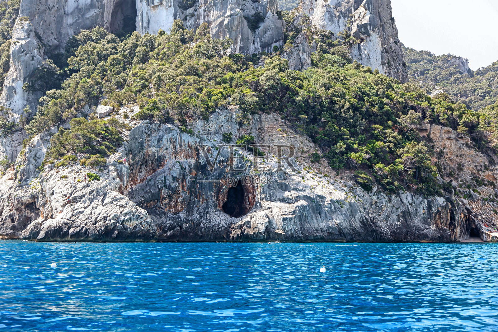 Orosei海湾的洞穴照片摄影图片