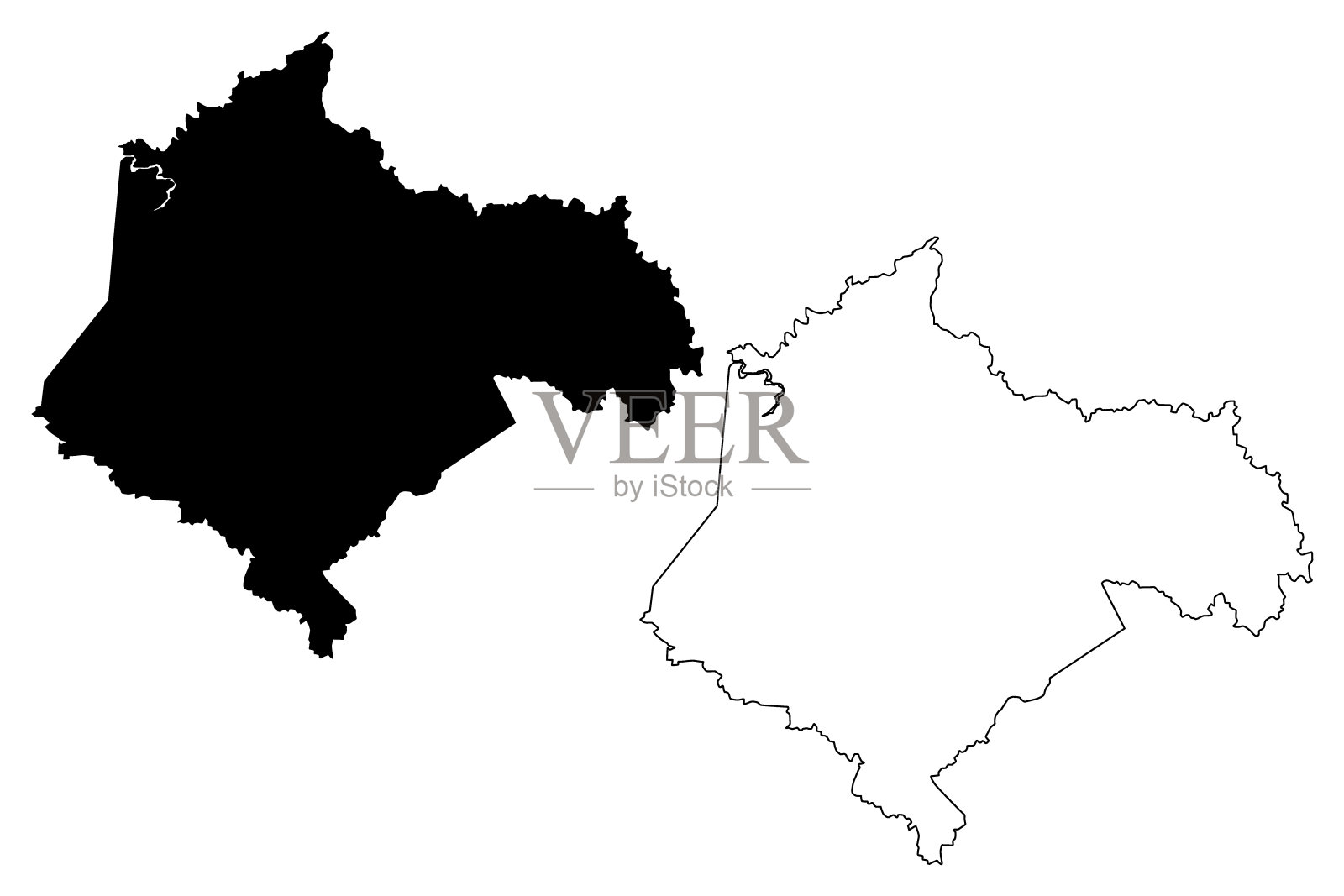 肯塔基州摩根县(美国县，美国，美国)地图矢量插图，草稿摩根地图插画图片素材