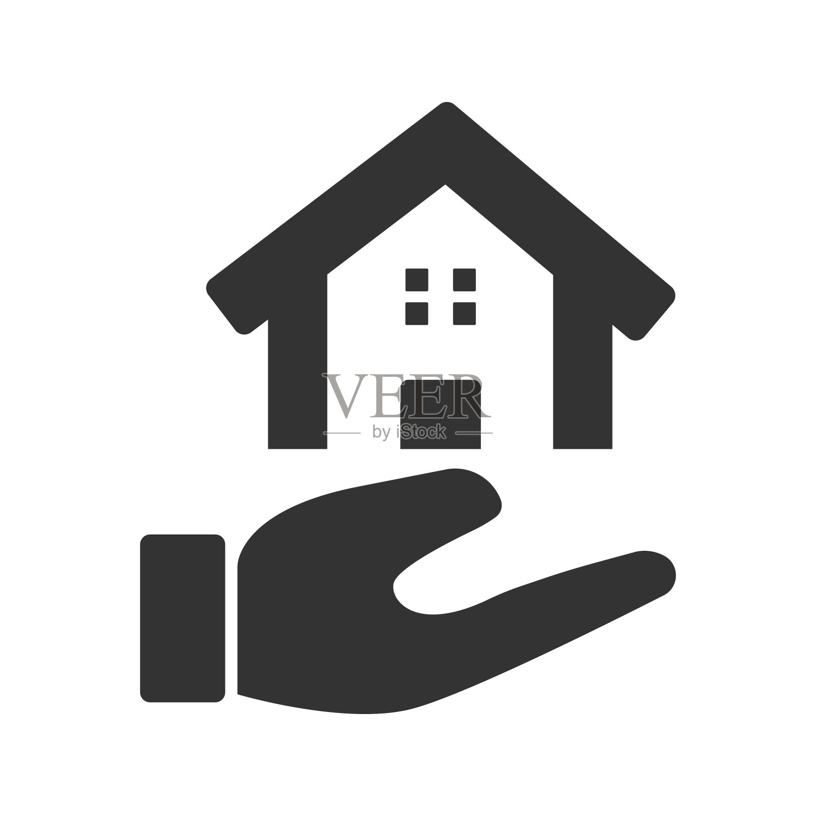 房地产支持图标插画图片素材