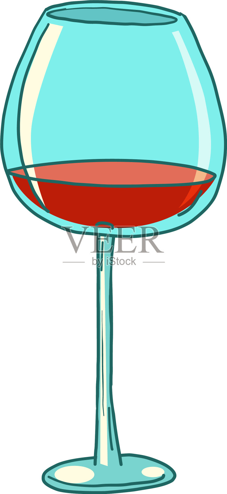玻璃红酒设计元素图片
