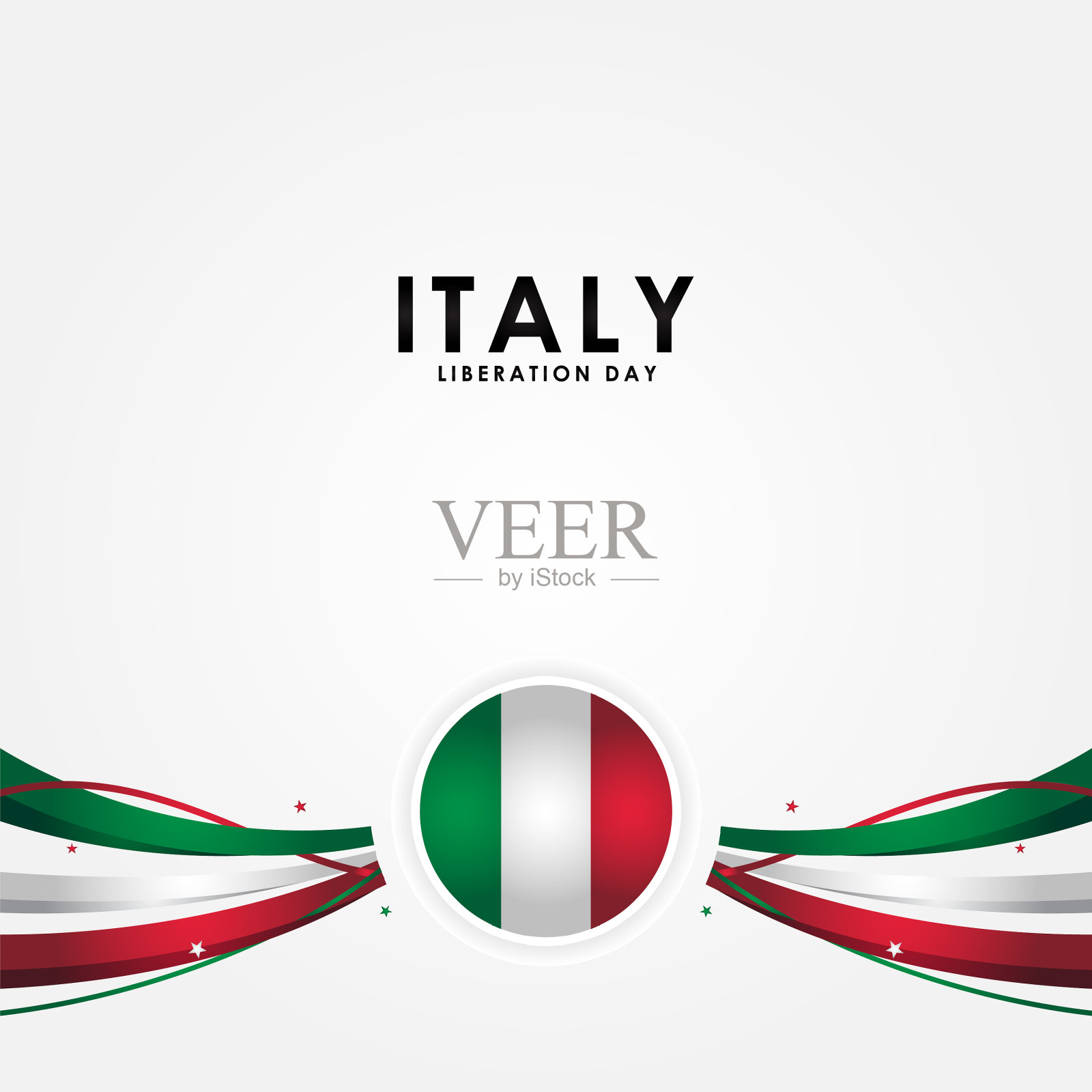 意大利解放日设计为庆祝时刻插画图片素材
