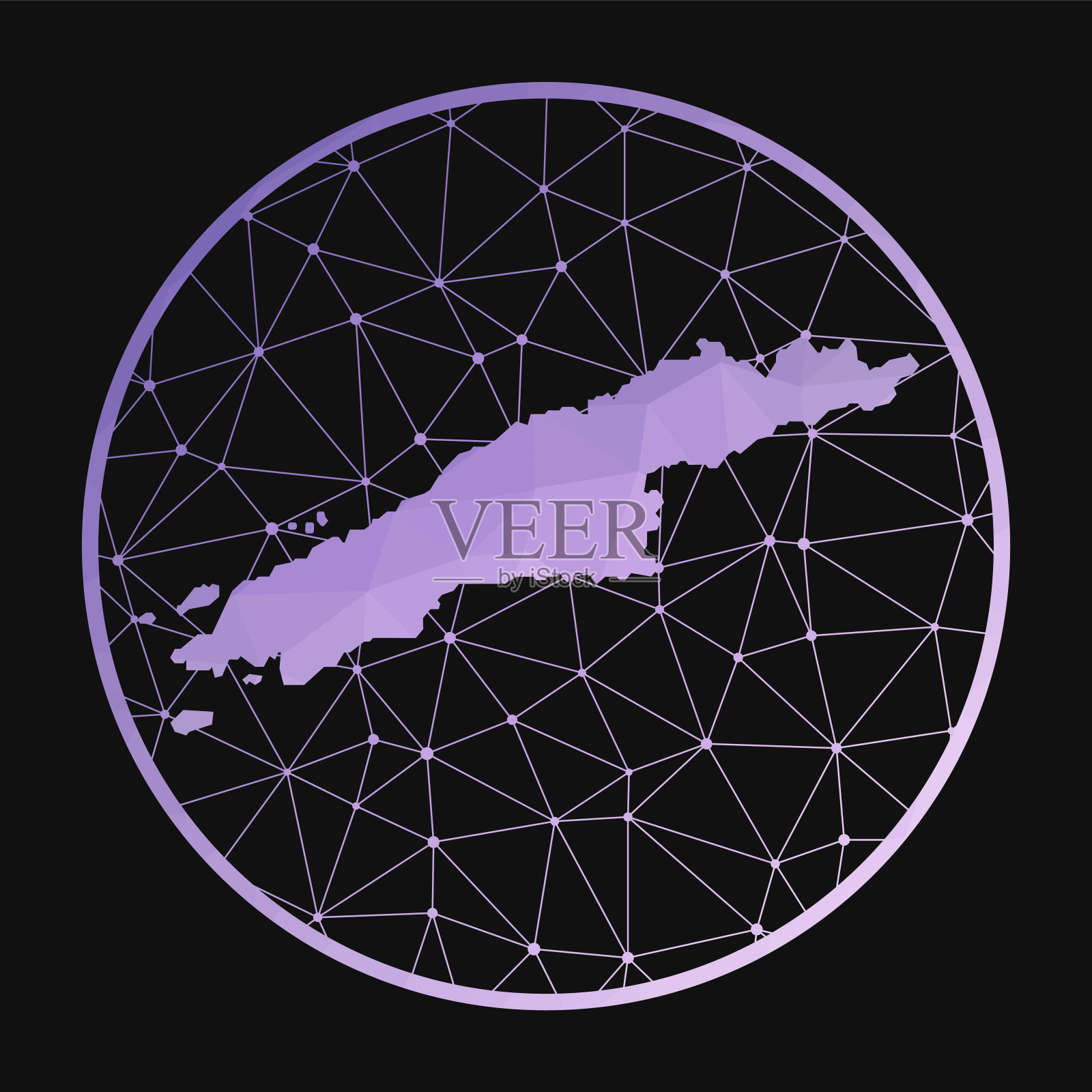 九头蛇图标。插画图片素材