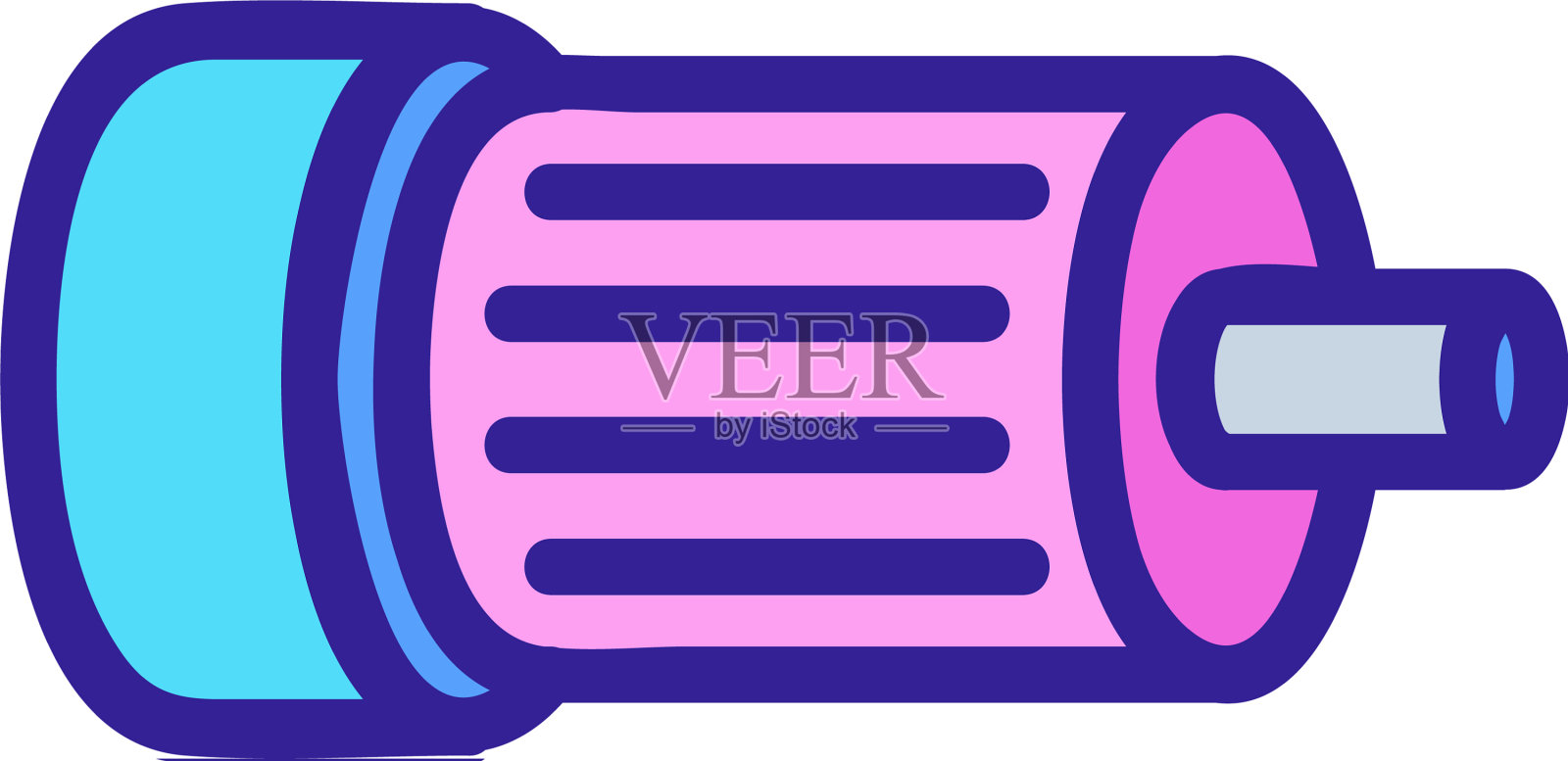 电机图标轮廓图标素材