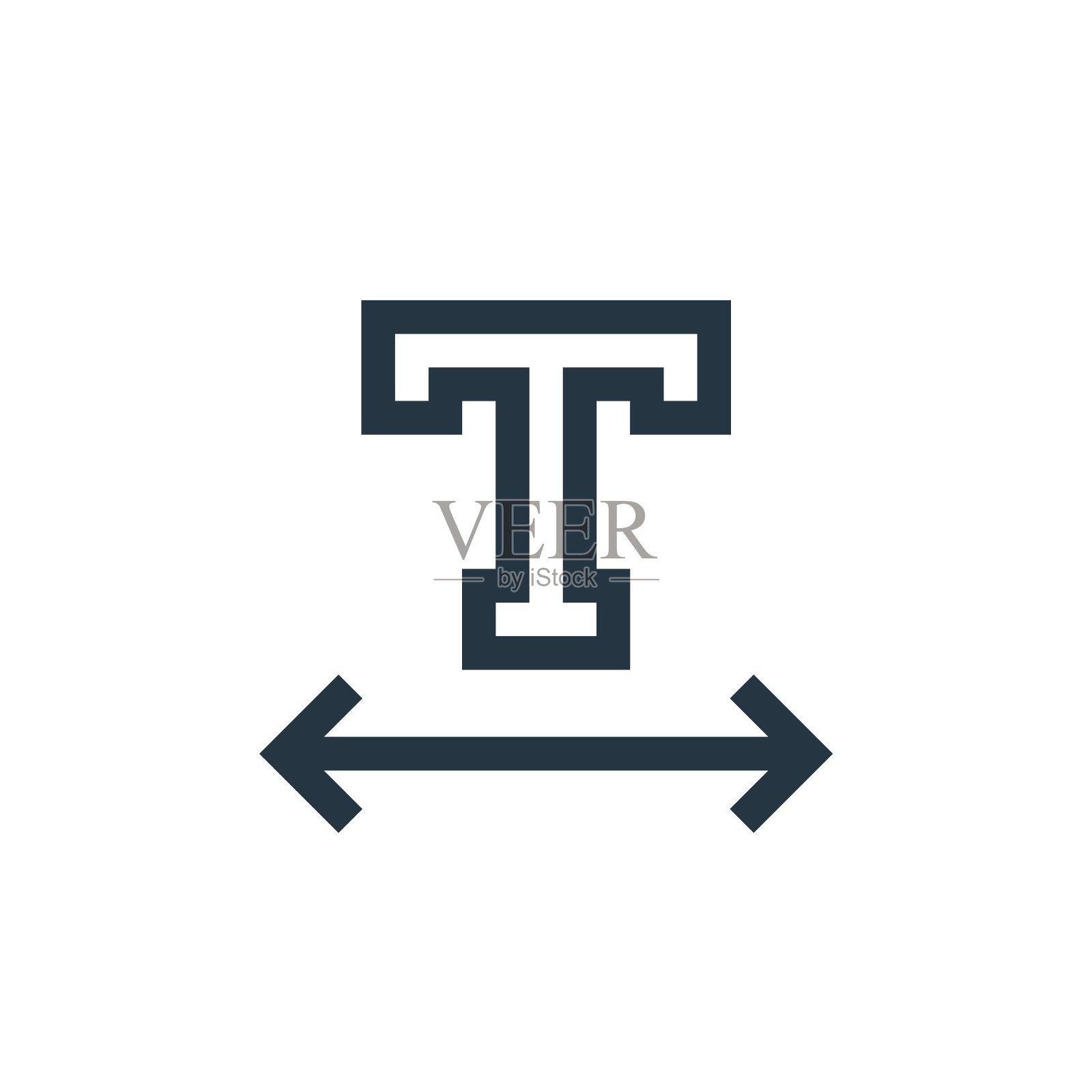 文本矢量图标孤立的白色背景。轮廓，细线文字图标用于网站设计和移动，应用程序开发。细线文本轮廓图标矢量插图。图标素材