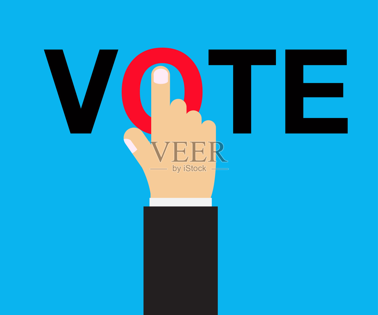 投票标题按钮插画图片素材