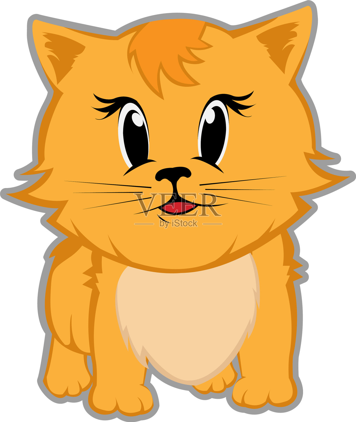 微笑的猫设计元素图片