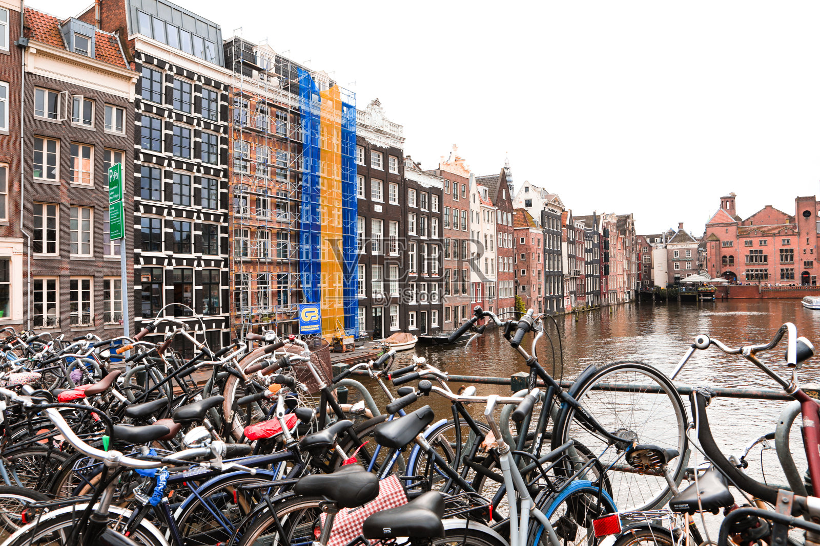 阿姆斯特丹运河景观照片摄影图片