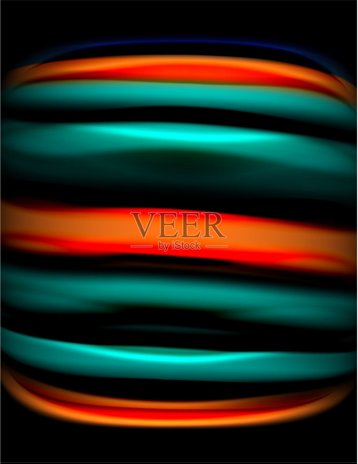 丝绸光滑的线条上的黑色液体液体的颜色插画图片素材