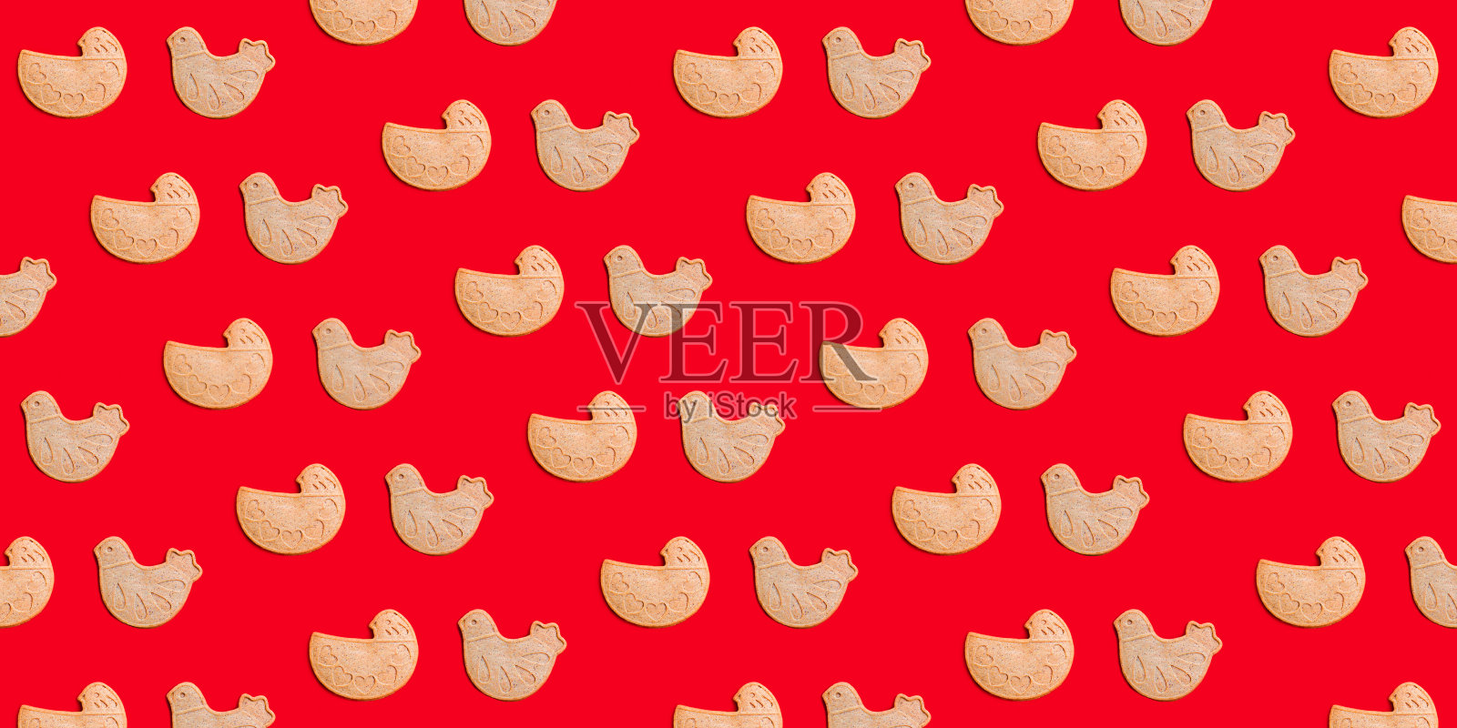 姜饼曲奇模式。照片摄影图片