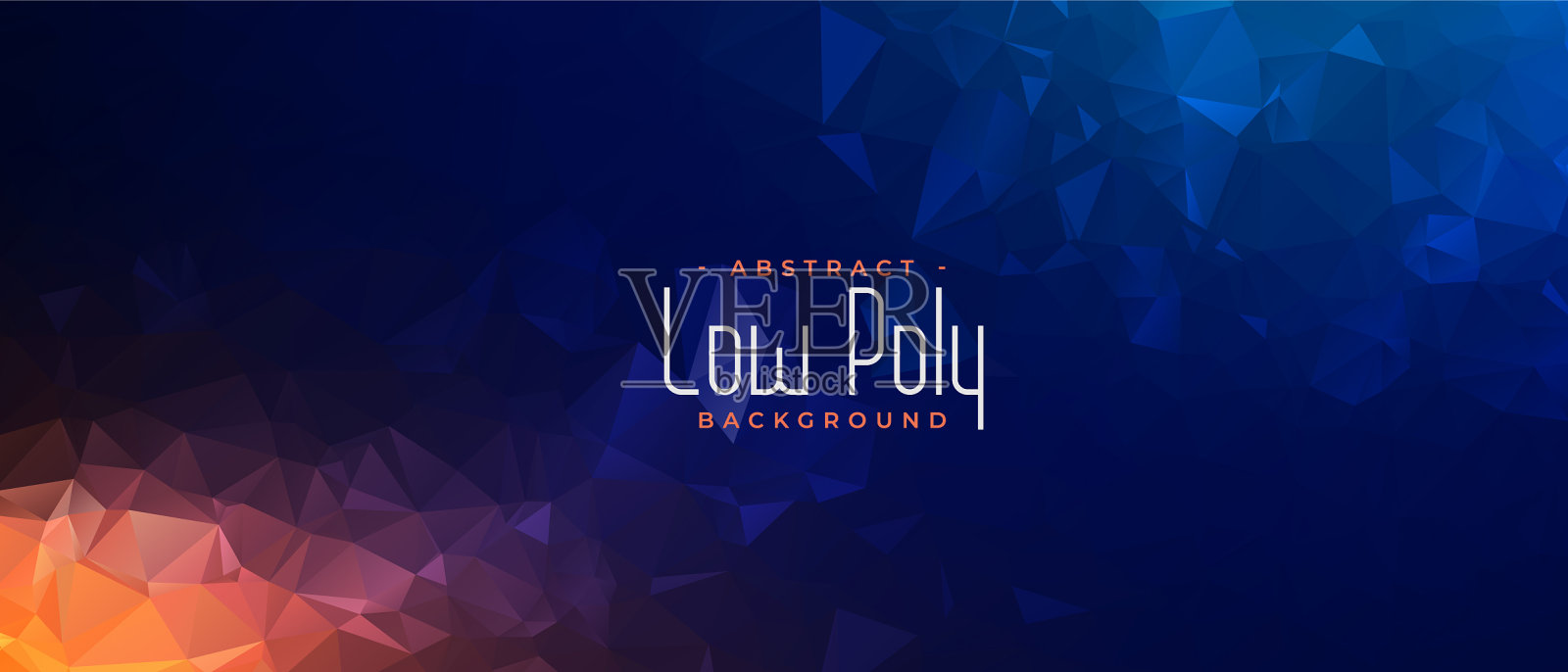 抽象多边形几何旗帜在两个阴影插画图片素材