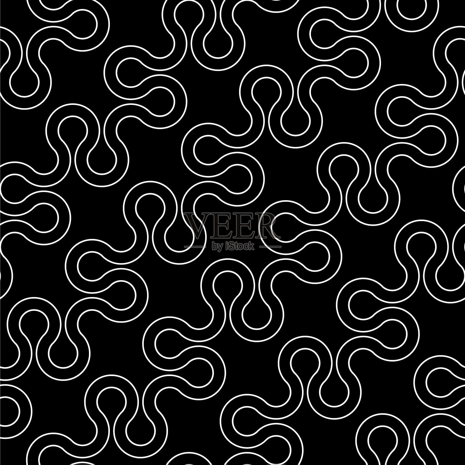 设计无缝波浪图案插画图片素材