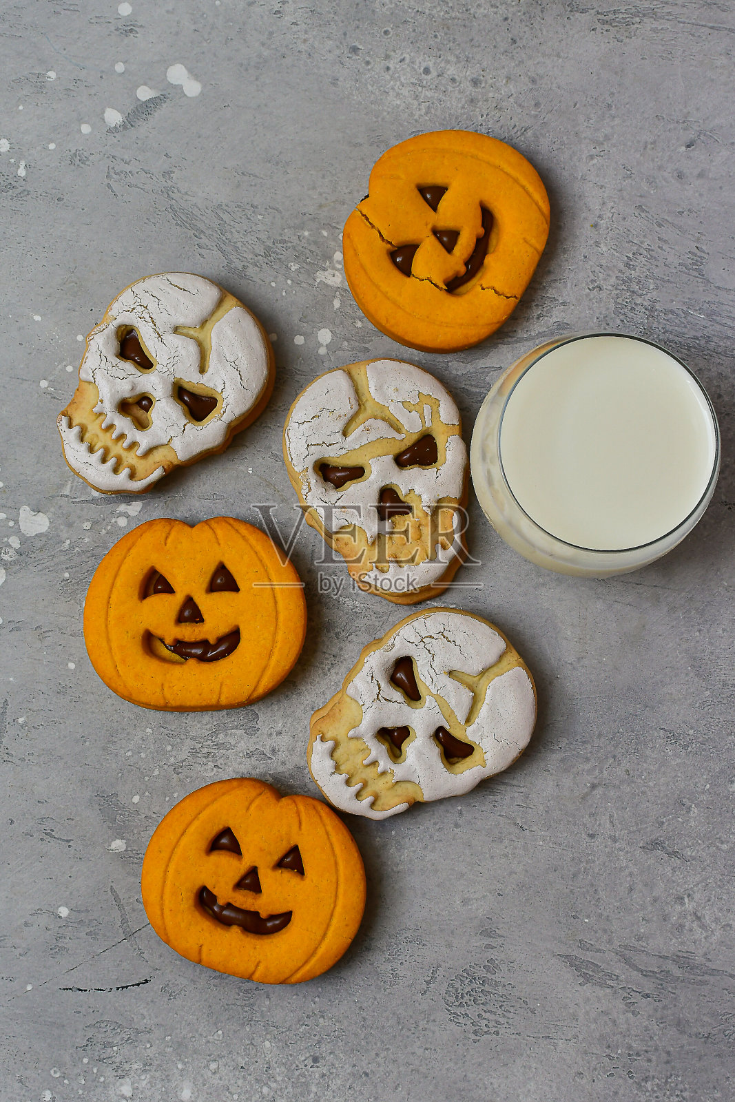 万圣节饼干照片摄影图片